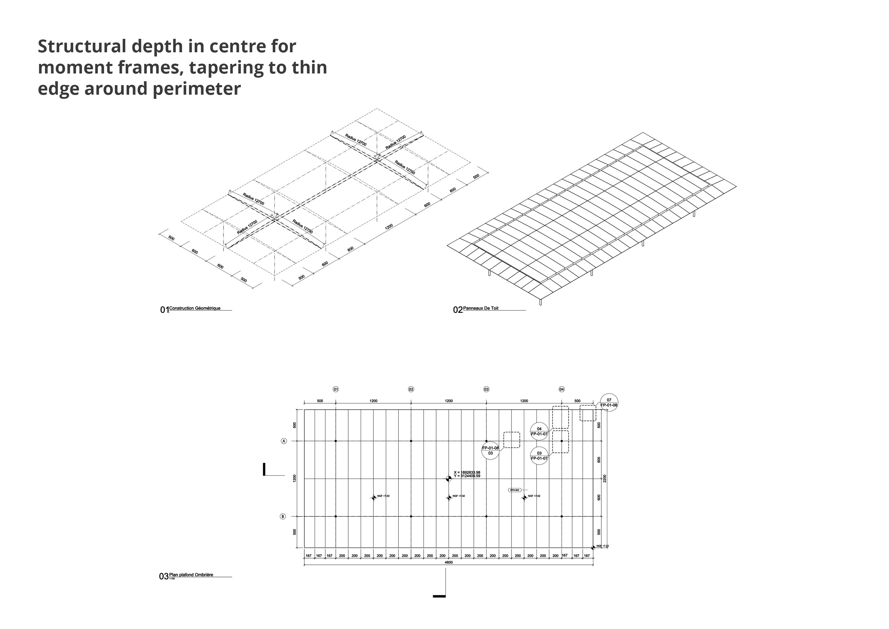 engineering conceived as a single element to provide shade beside the ...